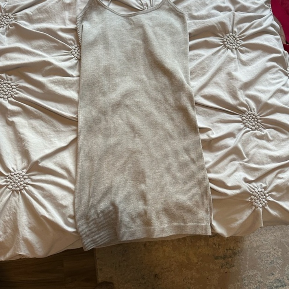 Ardene Light Gray Ribbed Knit Top